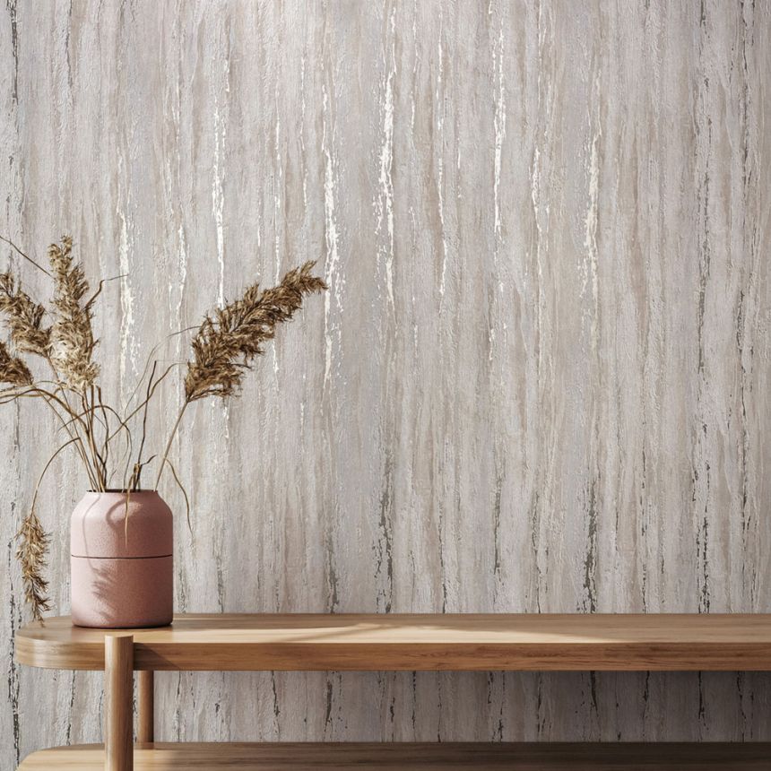 Wallpaper, grey-beige, stucco plaster, 35157, City Romance, Marburg