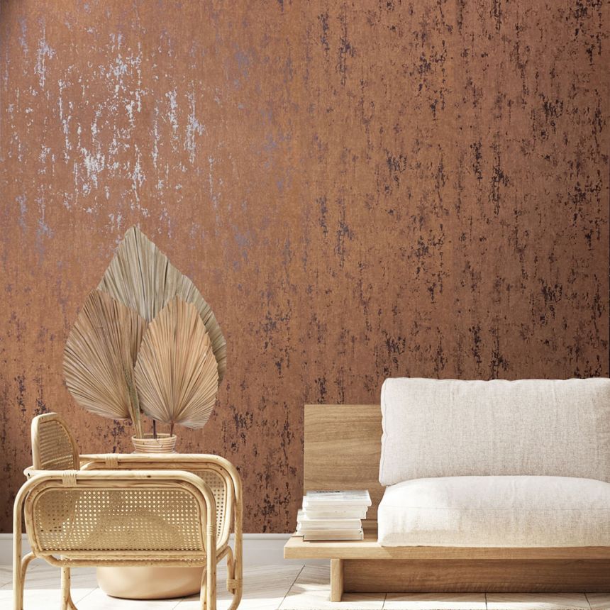 Wallpaper, brown, stucco plaster, 35163, City Romance, Marburg