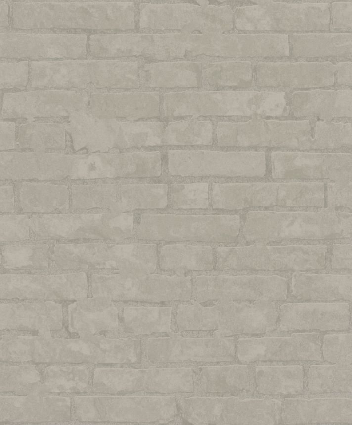 Wallpaper, Grey-Brown, Bricks, Brick Wall, 34613, Terra, Marburg