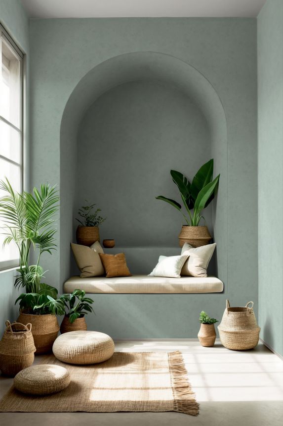 Wallpaper, Green, Stucco, 34618, Terra, Marburg