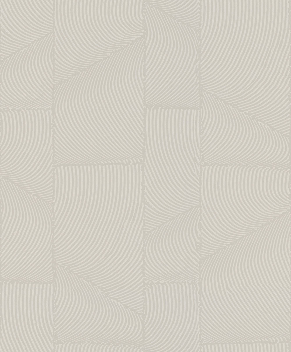 Wallpaper, Grey-Beige, Graphic 3D Pattern, 34642, Terra, Marburg