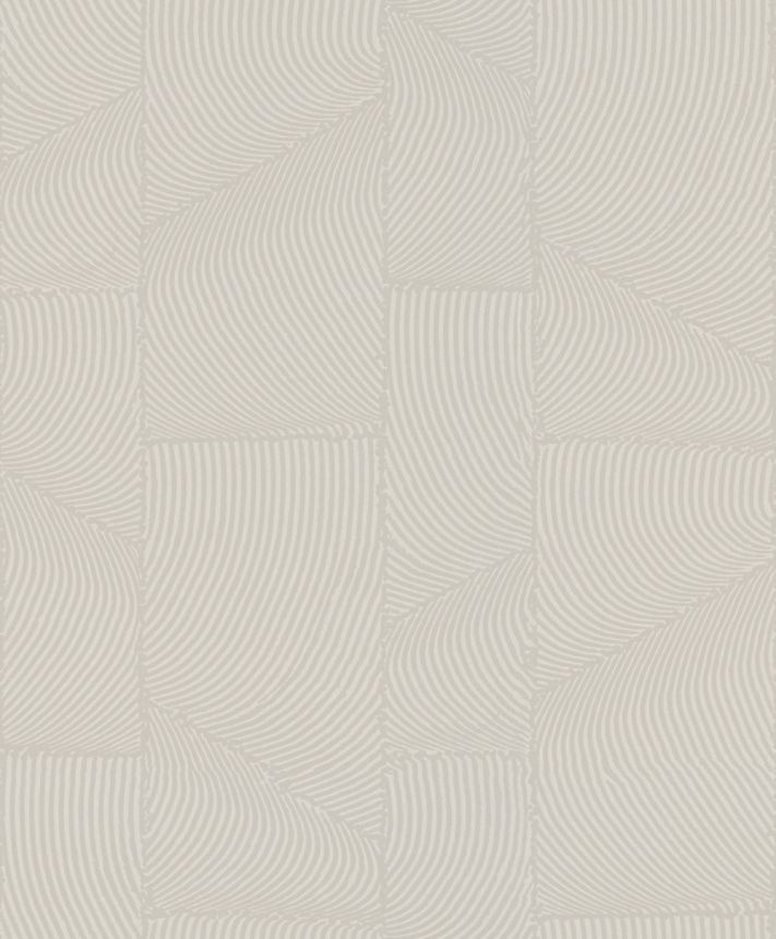 Wallpaper, Grey-Beige, Graphic 3D Pattern, 34642, Terra, Marburg