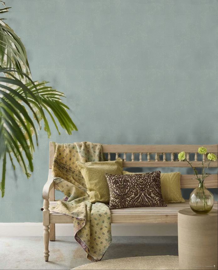 Wallpaper, Grey-Green, Graphic 3D Pattern, 34645, Terra, Marburg