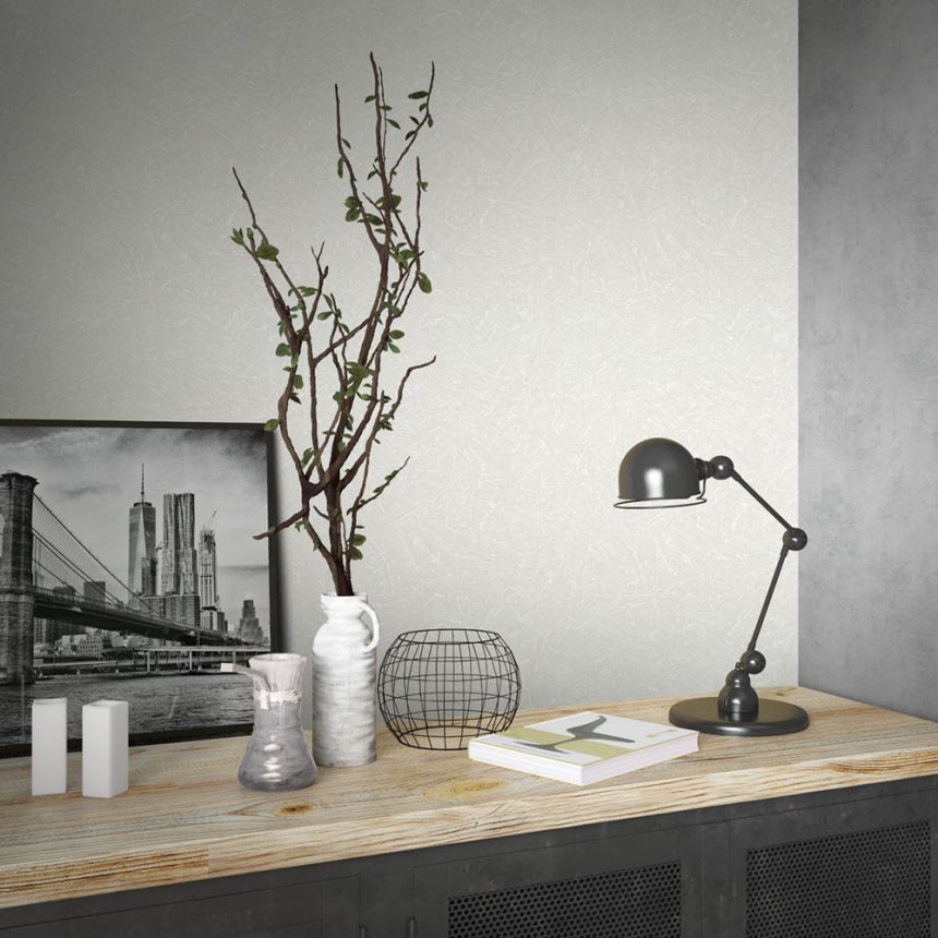 Wallpaper, White, Texture, Plaster Effect, 34151, Loft Superior, Marburg