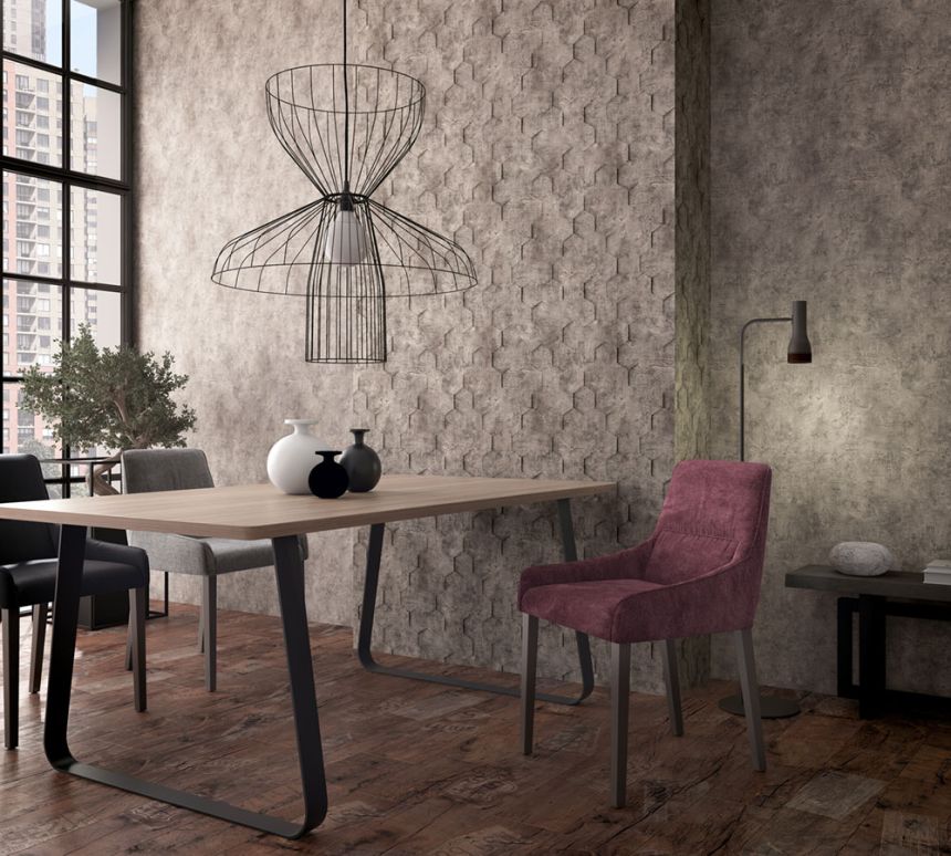 Wallpaper, Grey-Brown, Plaster Effect, 34188, Loft Superior, Marburg