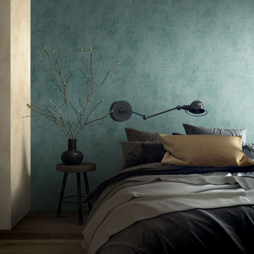 Wallpaper, Green-Blue, Plaster Effect, 34189, Loft Superior, Marburg