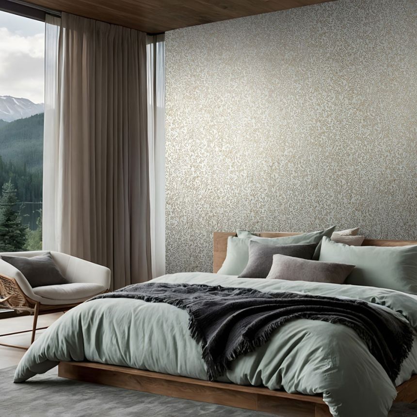 Wallpaper, blue-gold, ornaments, 35532, Ritus, Marburg
