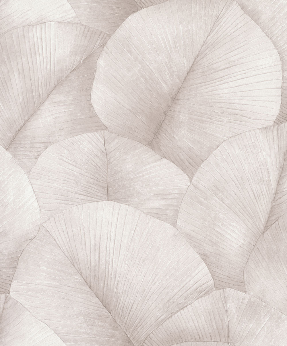 Wallpaper, brown-beige, leaves, 34511, Kumano, Marburg