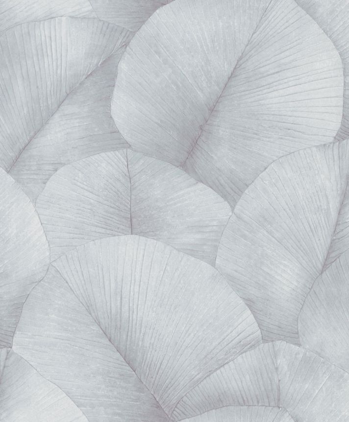 Wallpaper, grey-blue, leaves, 34512, Kumano, Marburg