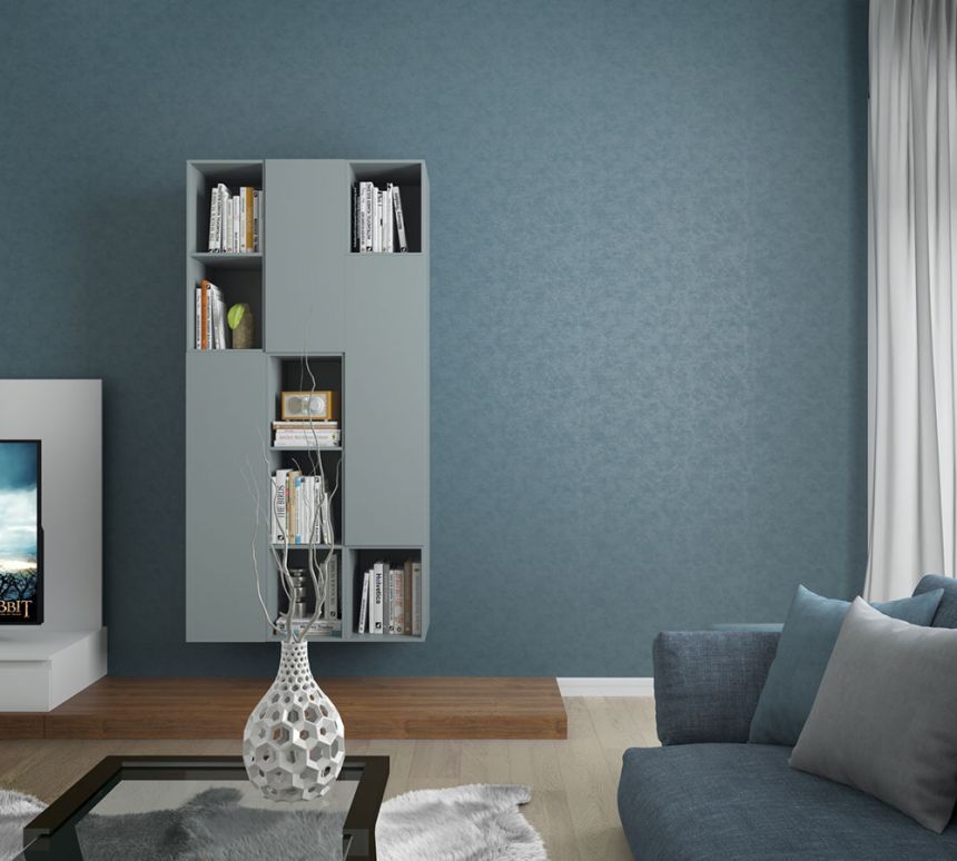 Wallpaper, Blue, Fabric Texture, 32413, Shades, Marburg