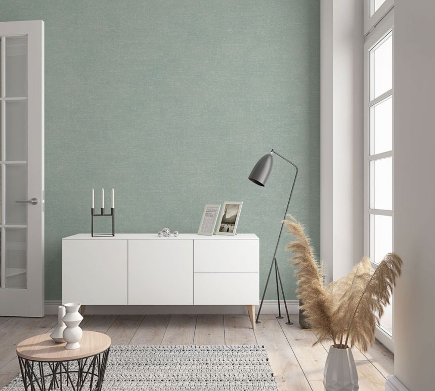 Wallpaper, Grey-Green, Fabric Texture, 32415, Shades, Marburg