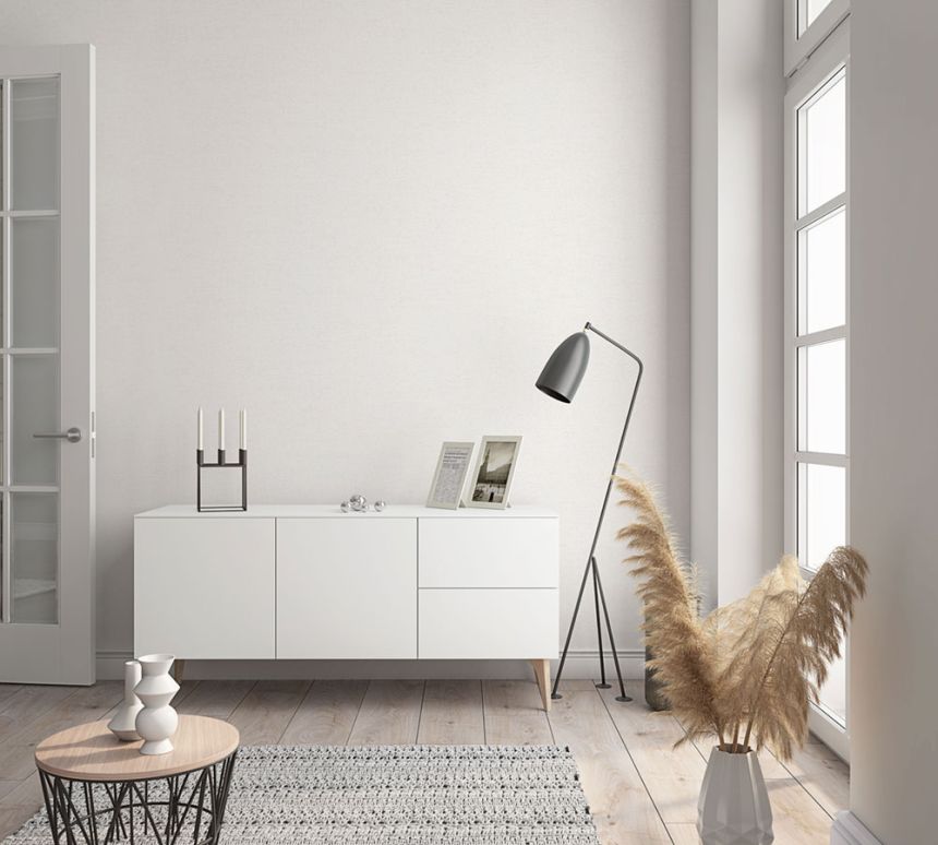 Wallpaper, White, Fabric Texture, 32441, Shades, Marburg
