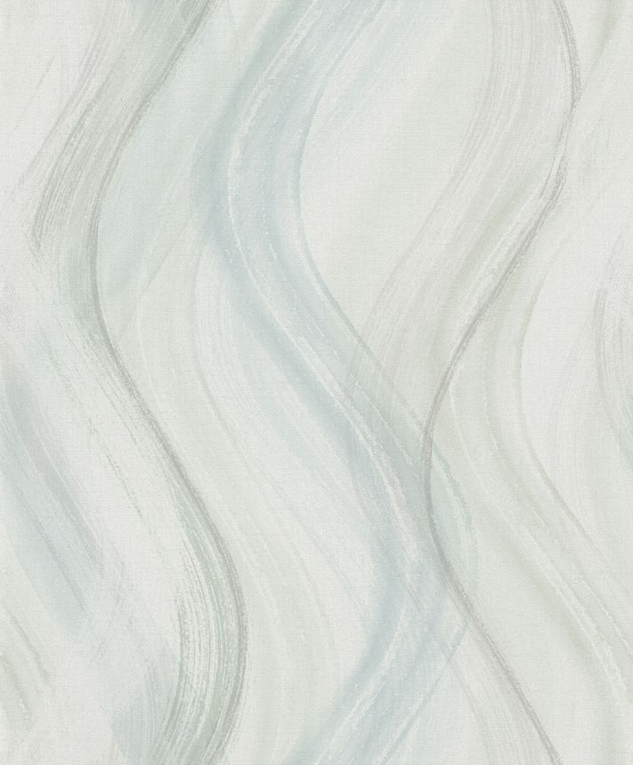 Wallpaper, Grey-Blue-Green, Waves, 32442, Shades, Marburg