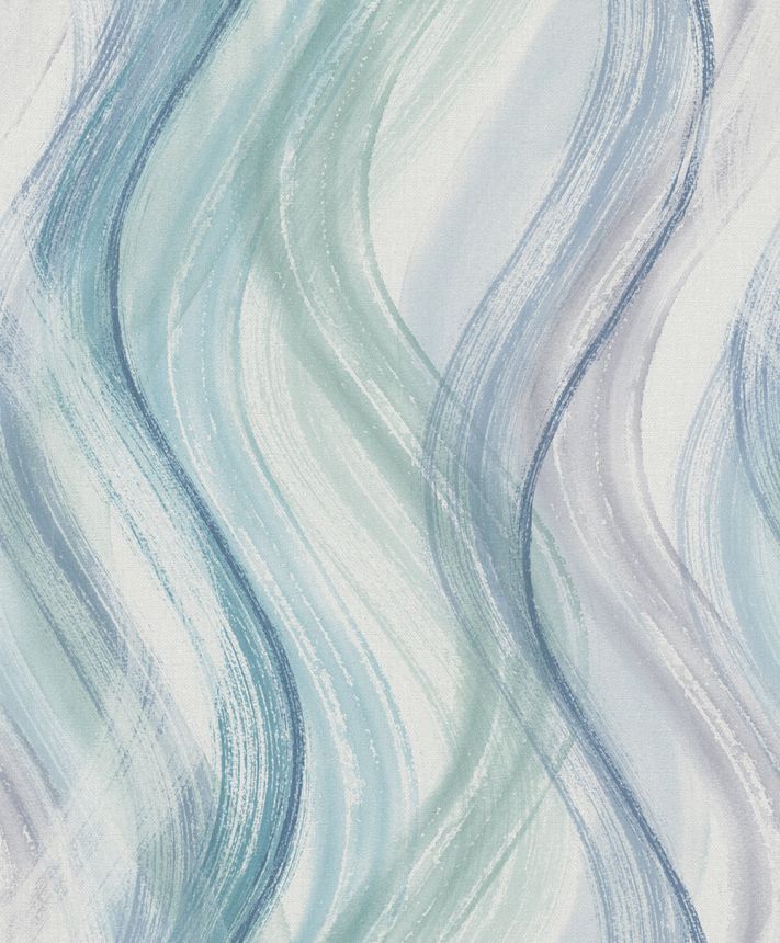 Wallpaper, Green-Blue, Waves, 32444, Shades, Marburg