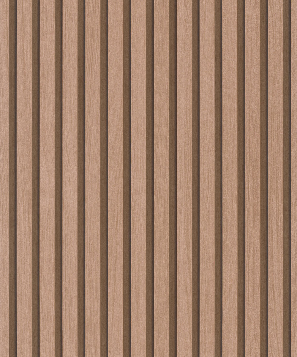 Non-woven wallpaper, copper, wood-look, slats, planks, 33397, Travertino, Marburg