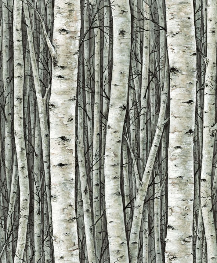 Wallpaper, green, trees, birch grove, 35380, Timber, Marburg