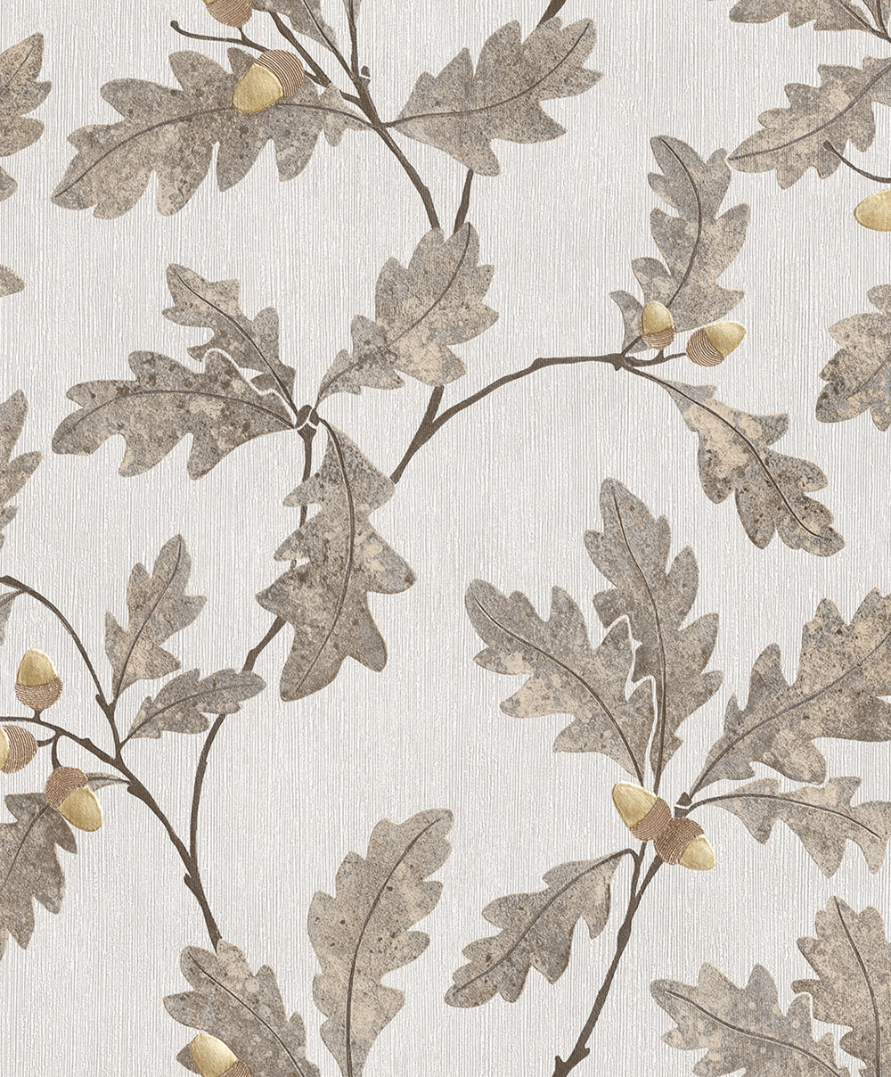 Wallpaper, grey-brown, branches, leaves, 35386, Timber, Marburg