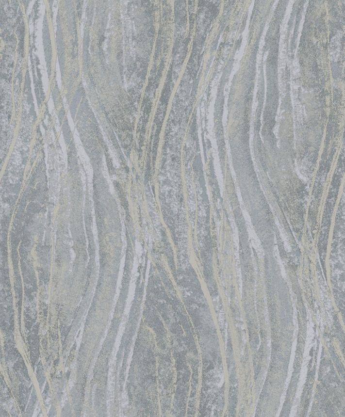 Wallpaper, Grey-Beige, Texture, Waves, 82494, Naomi, Novamur