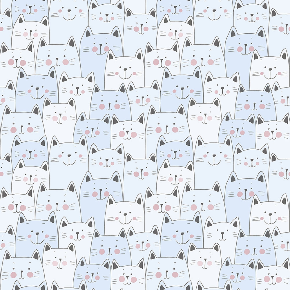 Children's non-woven wallpaper Cats, kittens, 134-3, Sambori, ICH Wallcoverings