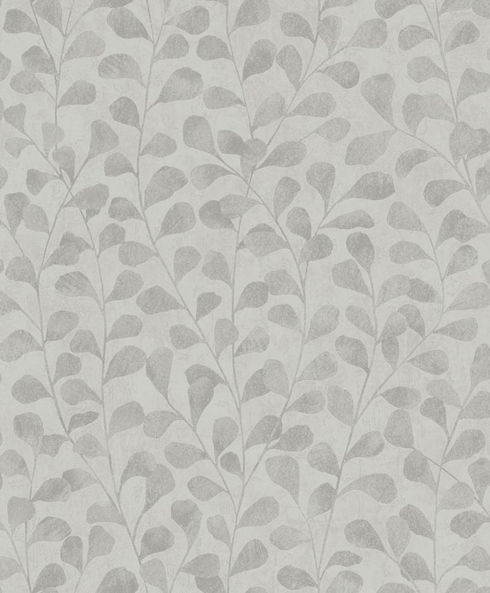 Wallpaper, Grey-Beige, Twigs, Leaves, 82502, Naomi, Novamur