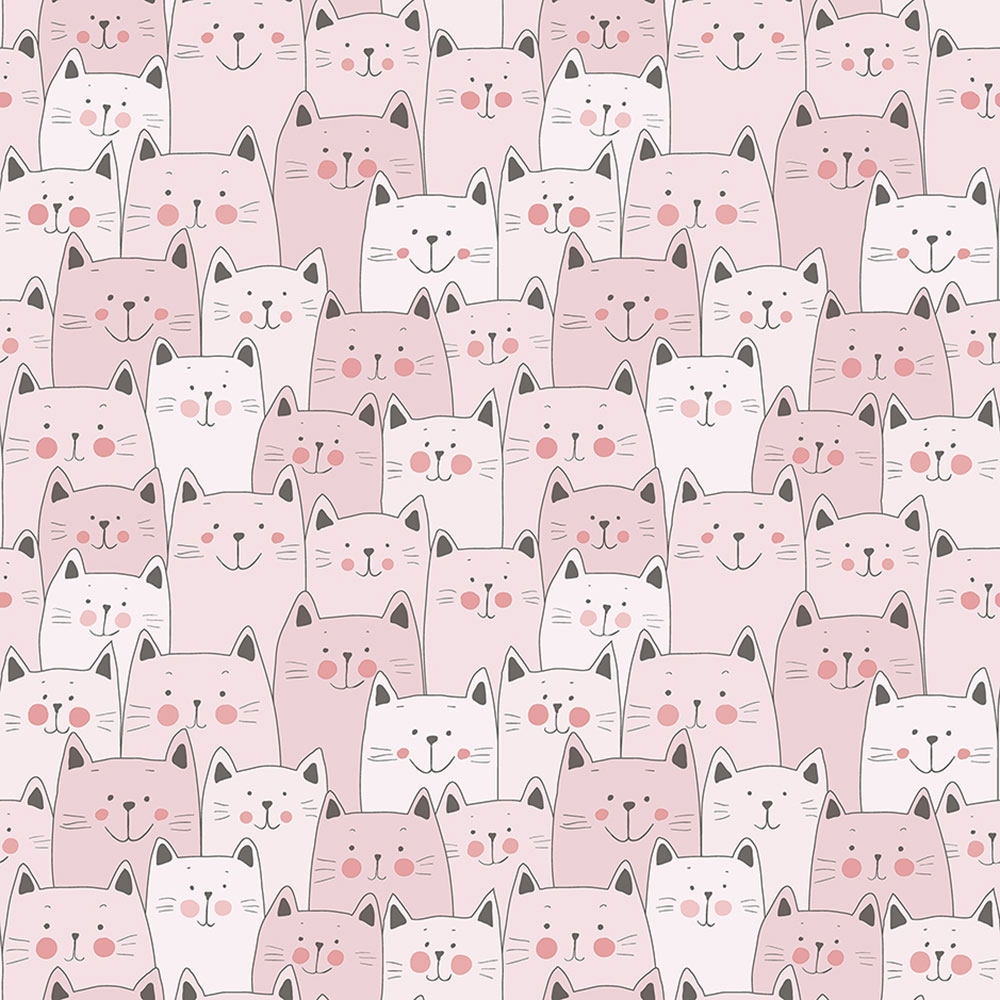 Children's non-woven wallpaper for the wall Cats, kittens, 134-2, Sambori, ICH Wallcoverings