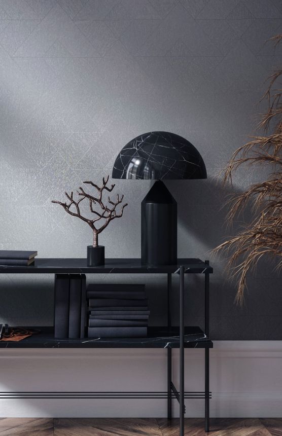 Geometric Wallpaper, Grey, 82547, Naomi, Novamur