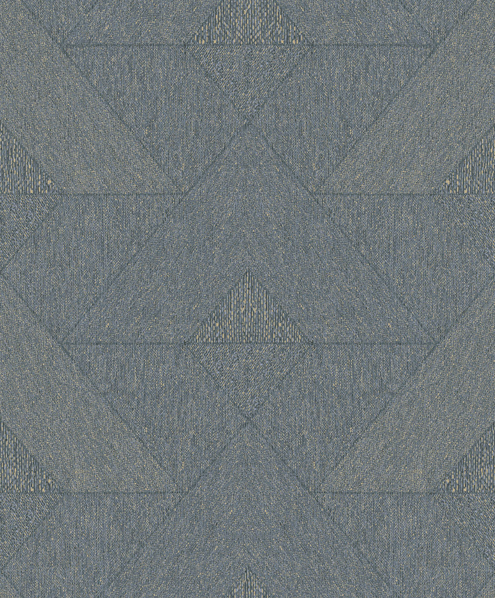 Geometric Wallpaper, Blue-Black, 82548, Naomi, Novamur
