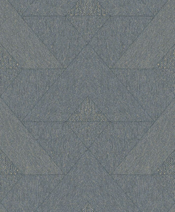Geometric Wallpaper, Blue-Black, 82548, Naomi, Novamur