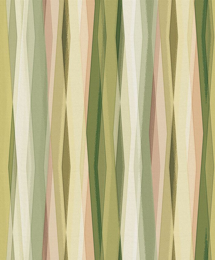 Wallpaper, Green-Beige, Graphic Pattern, 89010, Naomi, Novamur