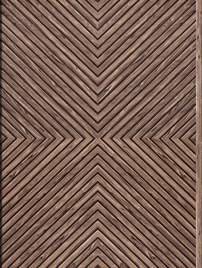 Wallpaper, Brown, Wood Panel Effect, 89020, Naomi, Novamur