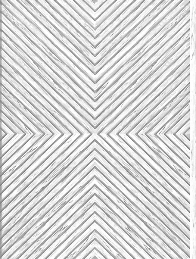 Wallpaper, Grey-White, Wood Panel Effect, 89021, Naomi, Novamur