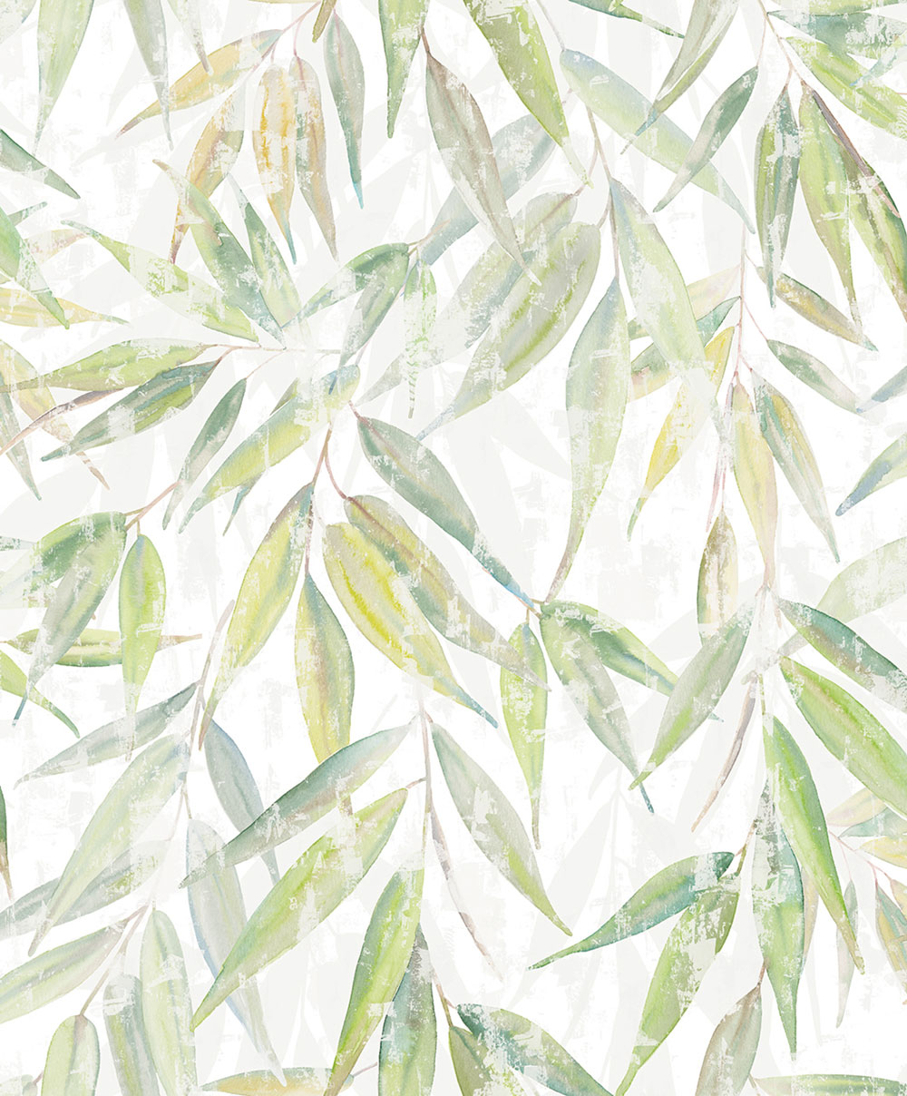 Wallpaper, Yellow-Green, Leaves, 89041, Naomi, Novamur