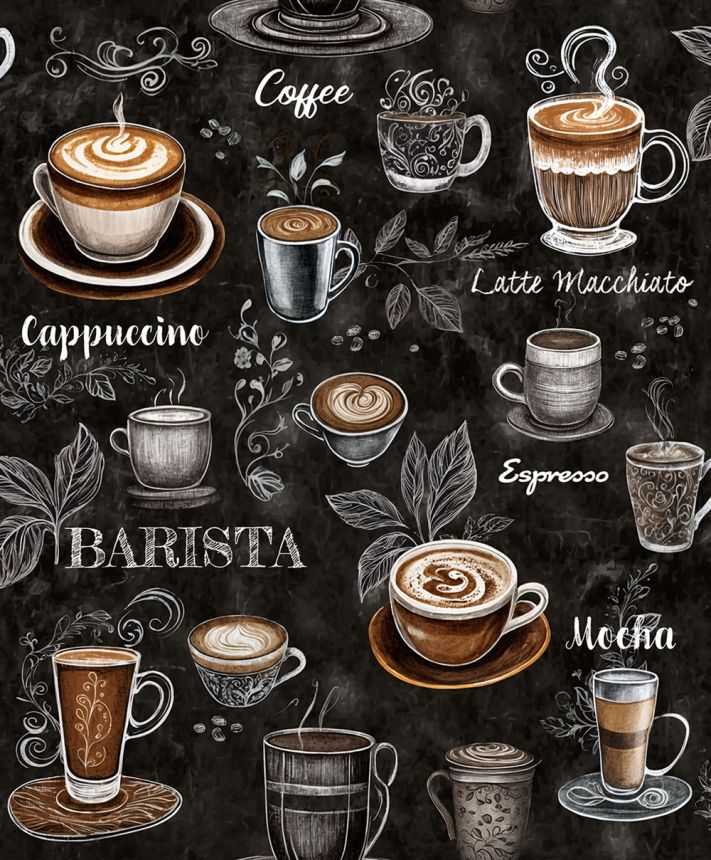 Wallpaper, Black, Coffee, 89045, Naomi, Novamur
