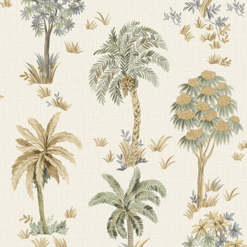 Luxury Wallpaper, Cream, Trees, Z70706, Marrakech, Zambaiti Parati