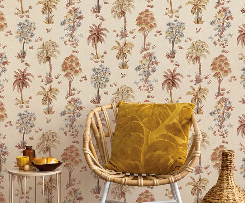 Luxury Wallpaper, Beige, Trees, Z70715, Marrakech, Zambaiti Parati