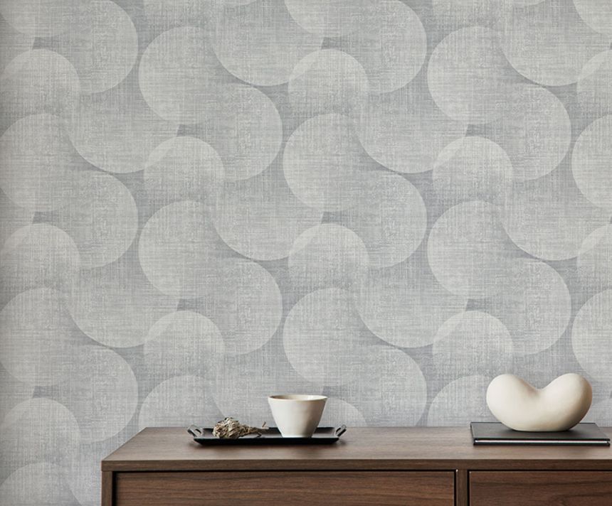 Geometric Wallpaper, Grey, Z70733, Marrakech, Zambaiti Parati