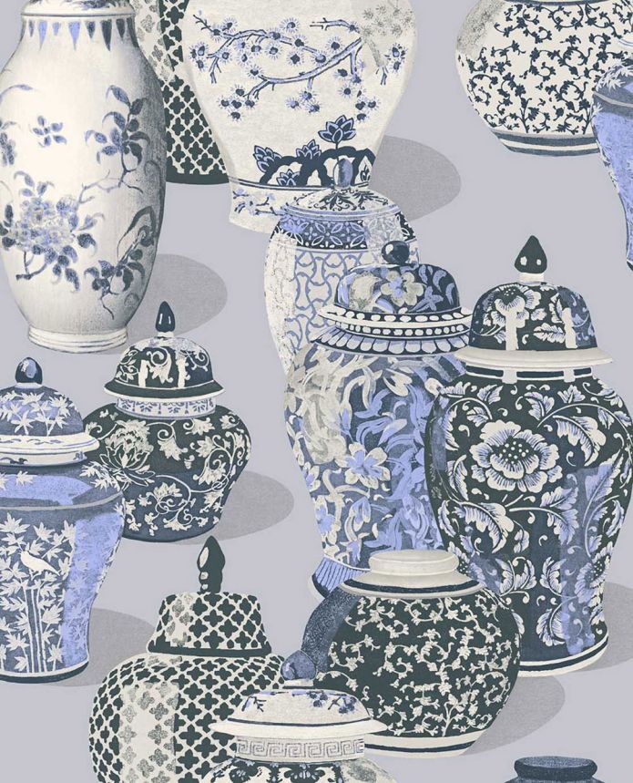 Wallpaper, 351212, Grey-Blue, Vessels, Magnifique, Eijffinger