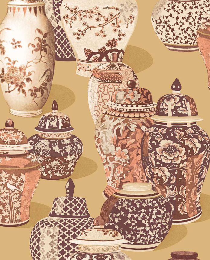 Wallpaper, 351213, Ochre, Vessels, Magnifique, Eijffinger
