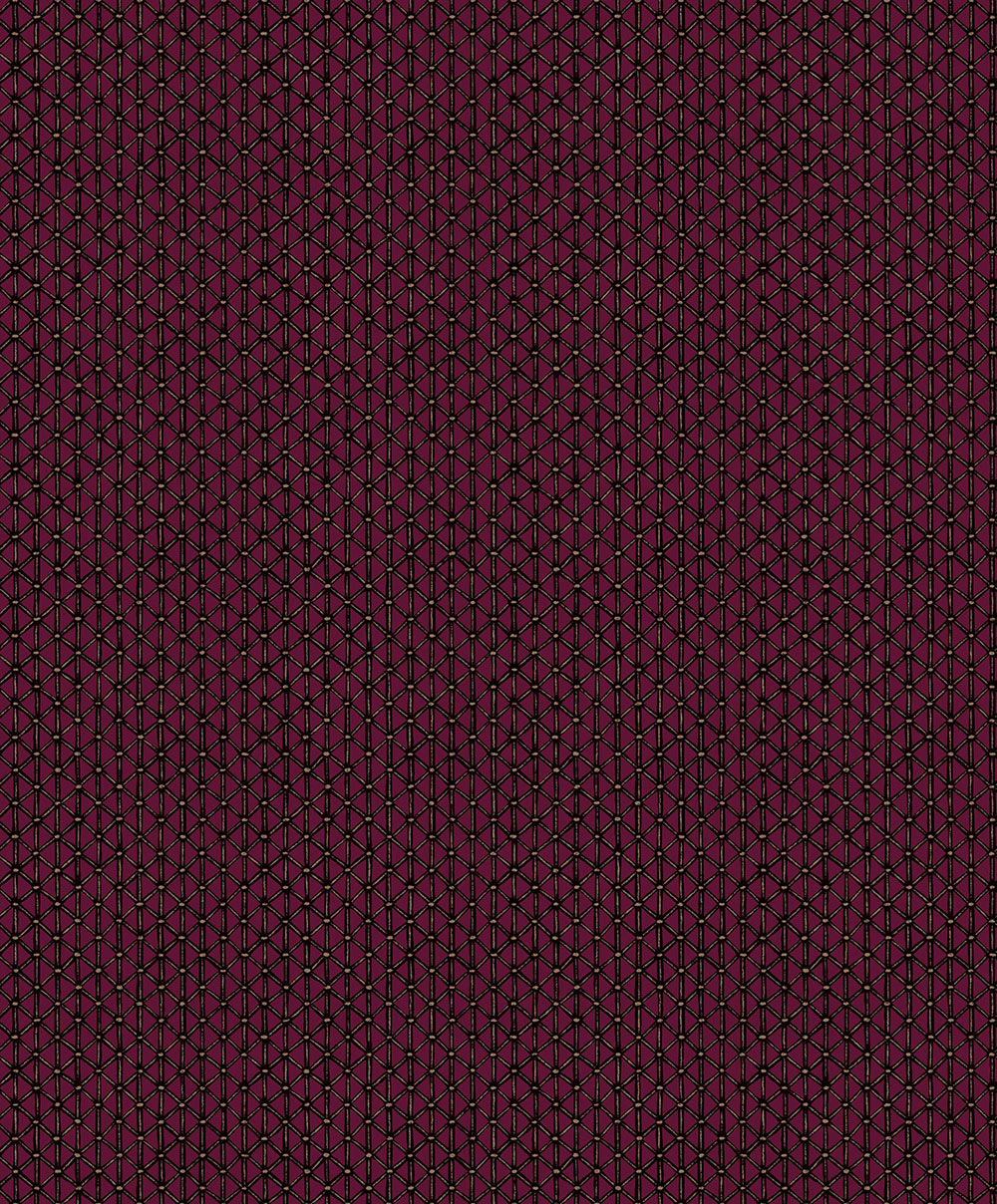 Geometric Wallpaper, Burgundy, 351226, Magnifique, Eijffinger