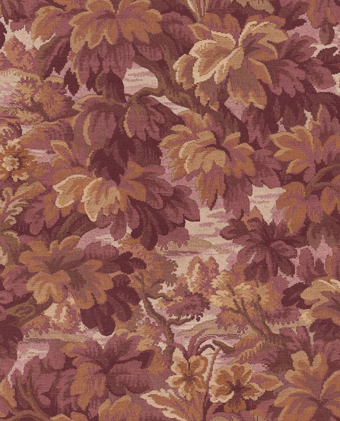 Wallpaper, Burgundy-Brown, Leaves, Trees, 351243, Magnifique, Eijffinger