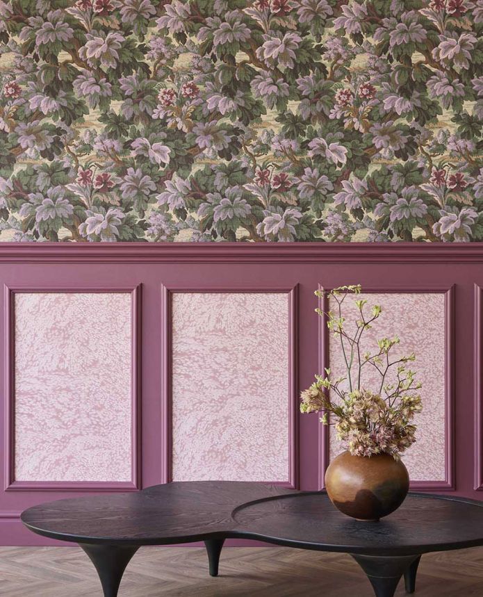 Wallpaper, Pink, Leaves, 351273, Magnifique, Eijffinger