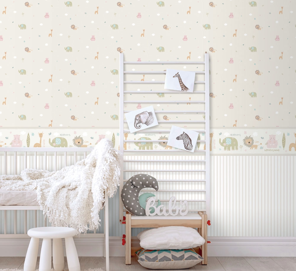 Self-adhesive children's wallpaper border 242-2, Lullaby, ICH ...
