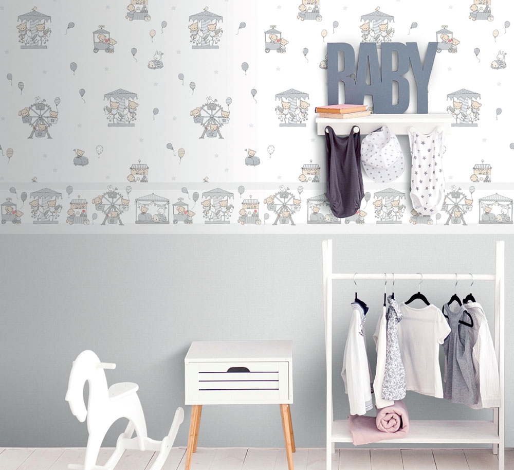 Self-adhesive children's wallpaper border 240-2, Lullaby, ICH ...