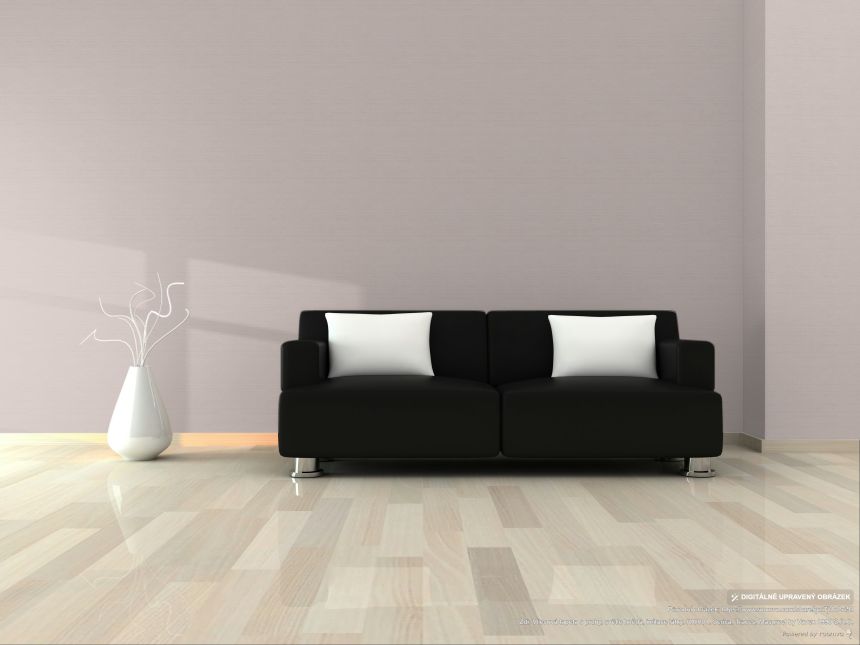 Striped wallpaper, light brown, fabric effect, RIC001, Serica, Traces, Masureel