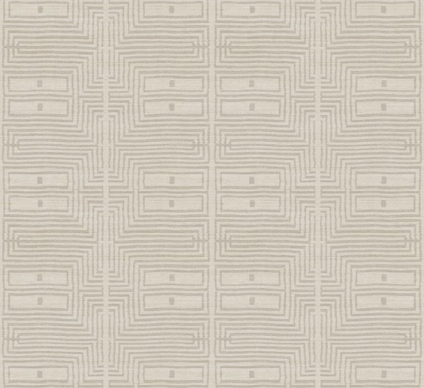 Wallpaper, fabric effect, patterns, beige, RIC304, Serica, Masureel