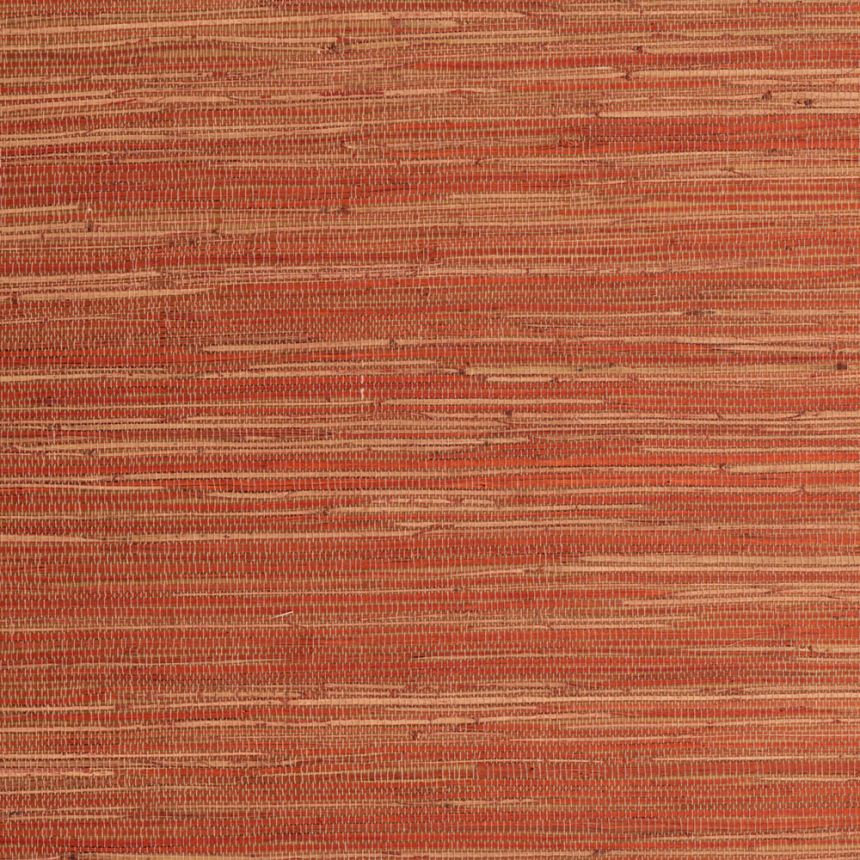 Natural mat on non-woven backing, orange, brown, RIC403, Serica, Masureel