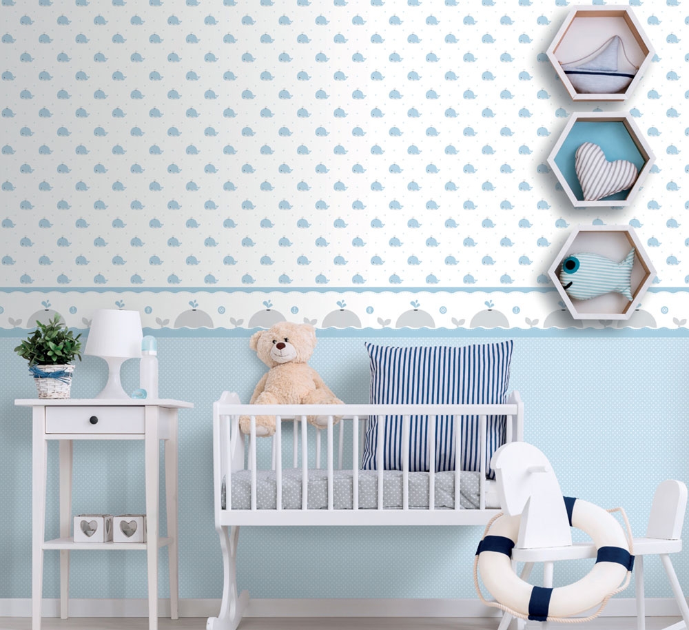 Children's paper wallpaper 223-2, Lullaby, ICH Wallcoverings | Over ...