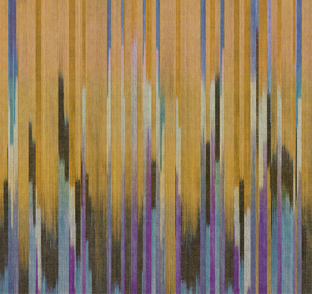 Mural wallpaper, fabric effect, stripes, DGRIC1023-260, Serica, Masureel