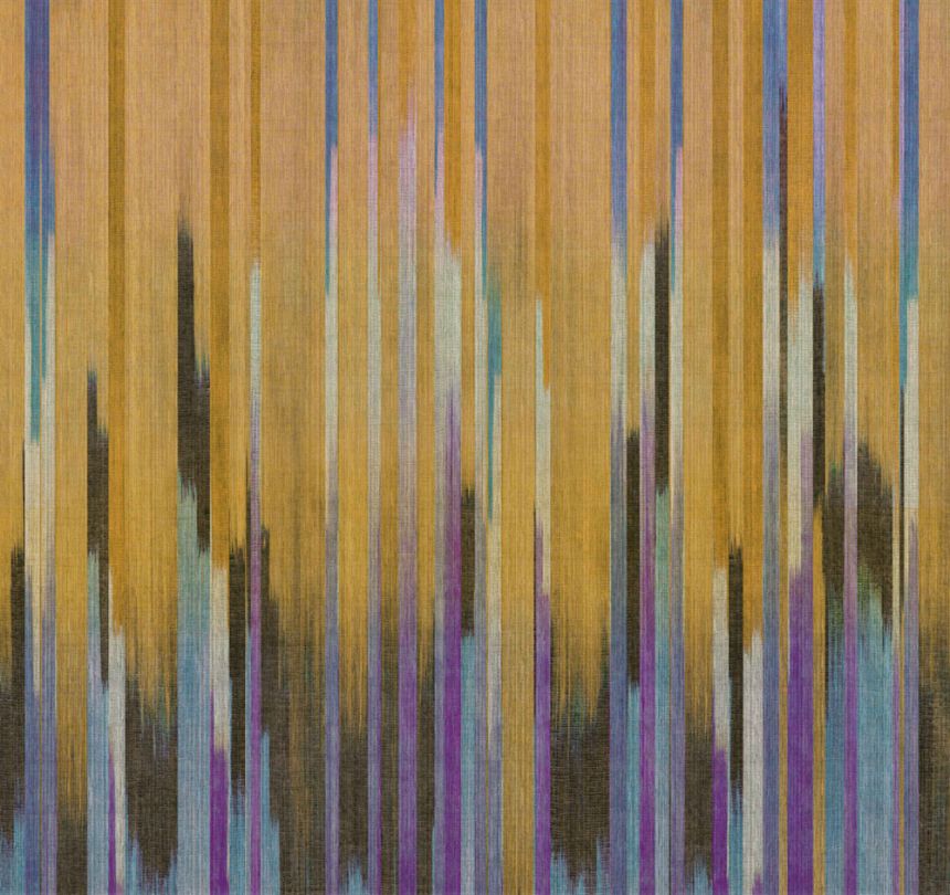 Mural wallpaper, fabric effect, stripes, DGRIC1023-260, Serica, Masureel
