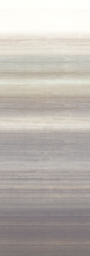 Mural wallpaper, fabric effect, grey, beige, stripes, DGRIC202-300, Serica, Masureel